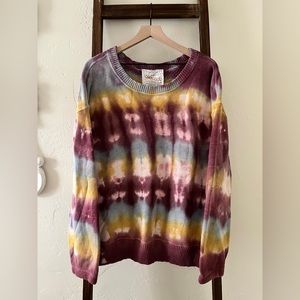 Avocado Designer Activewear Tie Dye Sweater - Woman’s size Large.